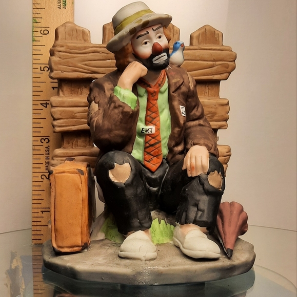 1986 Emmett Kelly Jr Collection Book End , item 9748 by Flambro. - Picture 2 of 3